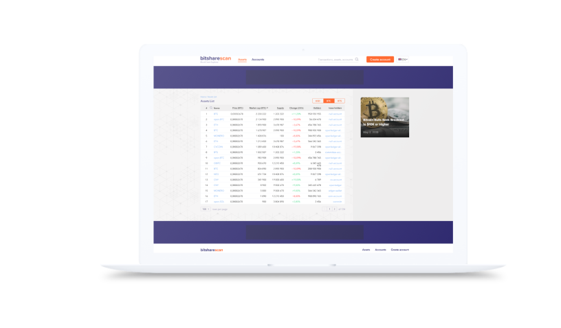 Blockchain Web Explorer for Tracking of  Crypto Exchange Activities
